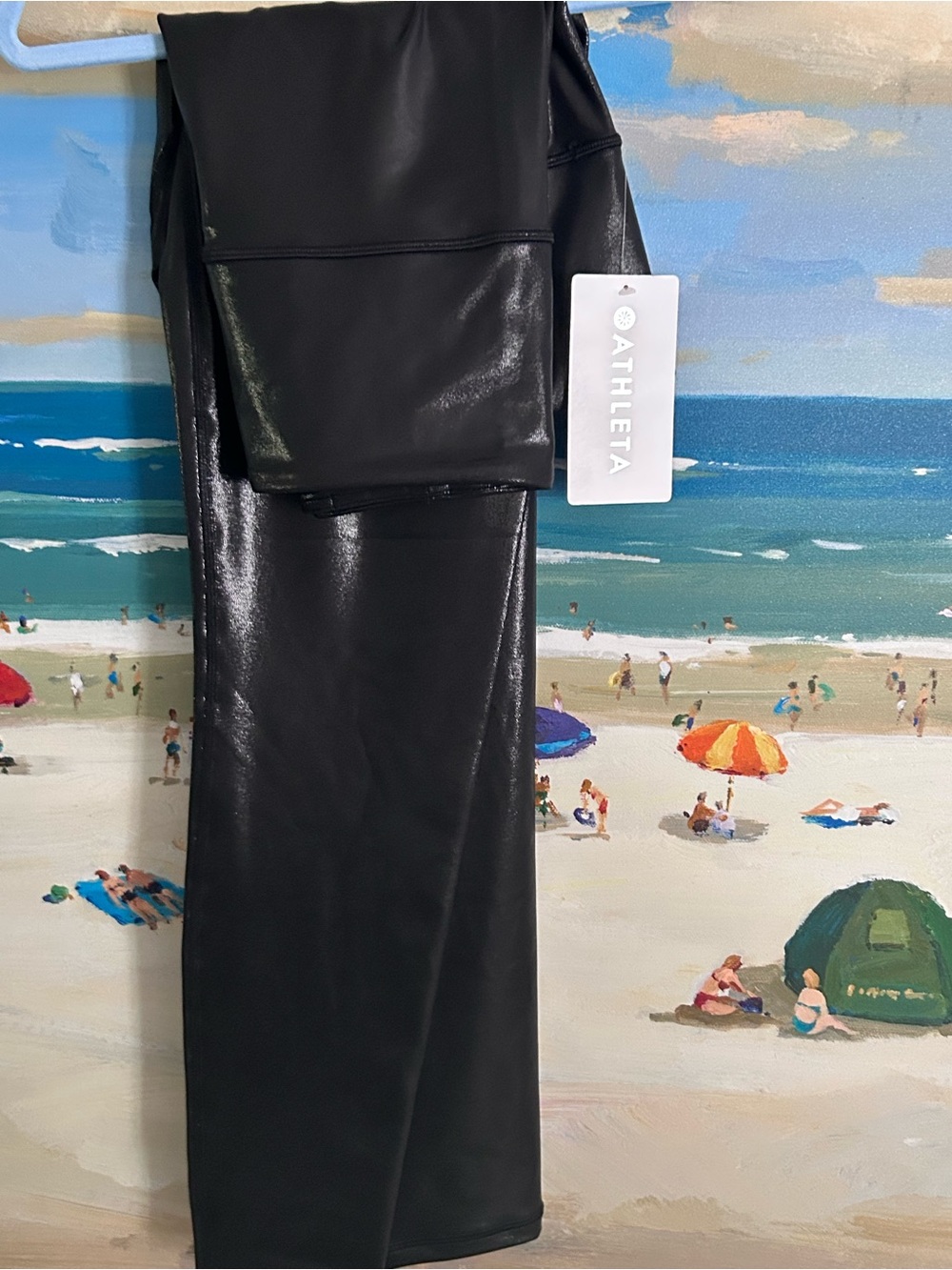 Athleta Black Faux-Leather Pants